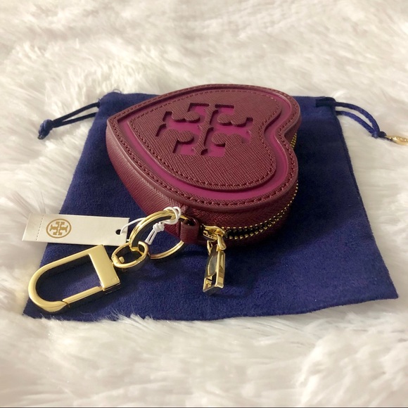Tory Burch Accessories - Tory Burch Logo Heart Key Fob